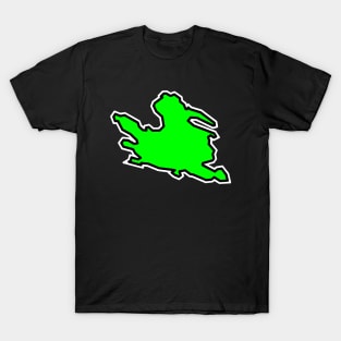 Mayne Island Simple Silhouette - Lime Green Flavour - Mayne Island T-Shirt